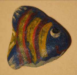 сине-желтая рыбка